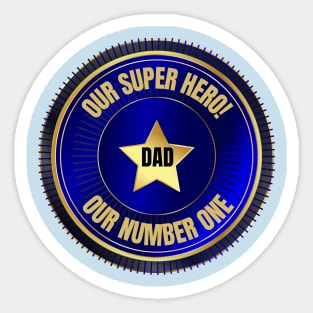 Super Hero Dad Sticker